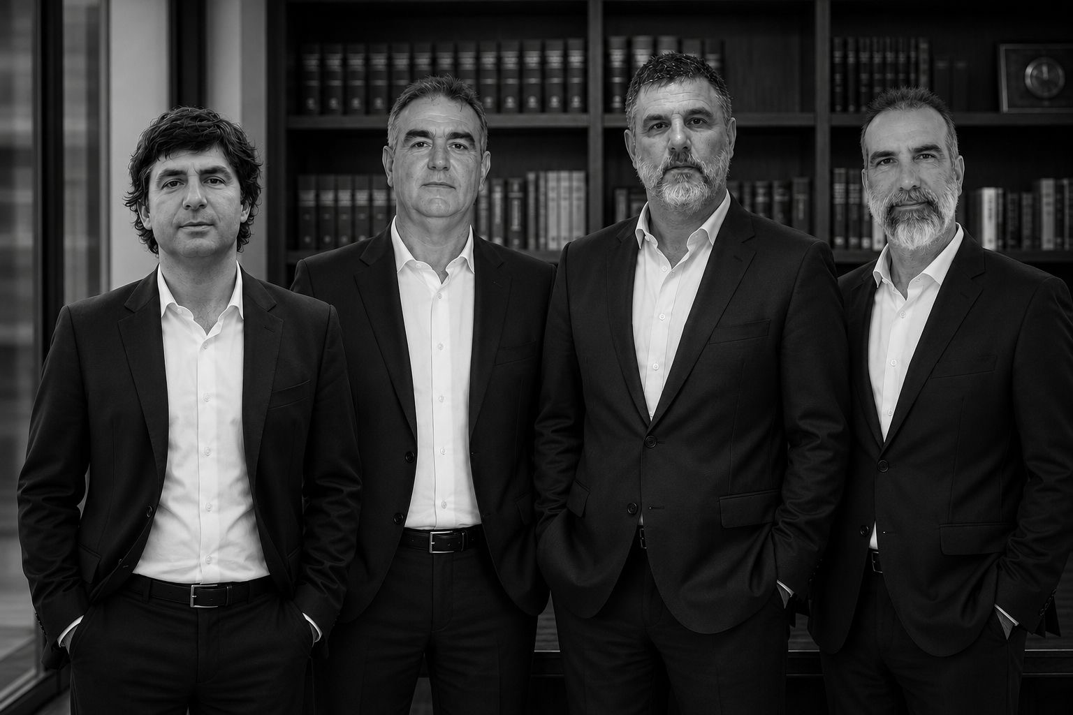 Los cuatro socios de R&D Abogados: Hernán Capolupo, Francisco de Durañona y Vedia, Mateo de Durañona y Vedia y Esteban de Durañona y Vedia
